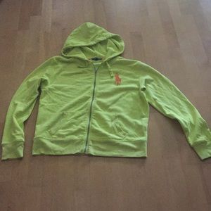 Ralph Lauren Line Green Hoodie SZ XL